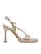 Leder Sandalen Gold