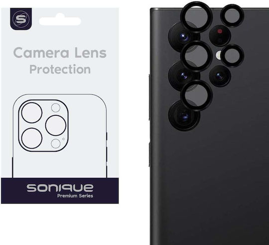Sonique Lens Pro Camera Protection Tempered Glass Black for the Samsung Galaxy S22 Ultra
