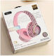 Gjby CA-059 Fără fir Bluetooth Over Ear Căști Roz