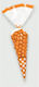 Amscan Cellophane Cone Bags Plastic Bag for Gift Orange 24.7cm. 10pcs
