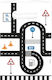 Amscan On The Road Paper Bag for Gift White 16.2x23.4cm. 8pcs