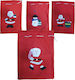 AGC Fabric Christmas Pouch for Gift 40x30cm 6 Pieces (Various Designs)
