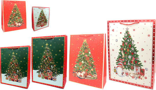 Paper Pack Χάρτινη Χριστουγεννιάτικη Τσάντα για Δώρο 41.5x15x53εκ. 12τμχ (Διάφορα Σχέδια)
