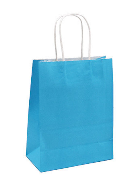 Metron Paper Bag for Gift Blue 16x8x21cm.