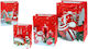 Paperpack Net Paper Christmas Bag for Gift Red 26x10x32cm.