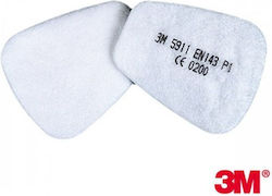 3M P1 R Mask Prefilters 2 Pieces