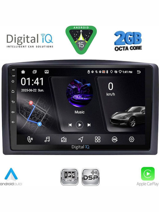 Digital IQ Car Audio System for Mercedes-Benz Vito / Viano 2015-2022 (Bluetooth/USB/AUX/WiFi/GPS/Apple-Carplay/Android-Auto) with Touch Screen 10"
