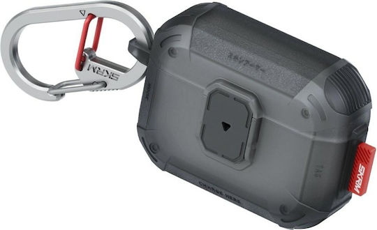 Skinarma Mecha Set with Hook in Gray color for Apple AirPods Pro