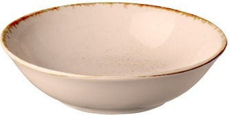 Serving Bowl Round made of Porcelain Orange with Diameter 14cm