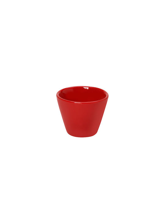 Espiel Servierschüssel Rund aus Porzellan Red mit Durchmesser 6cm