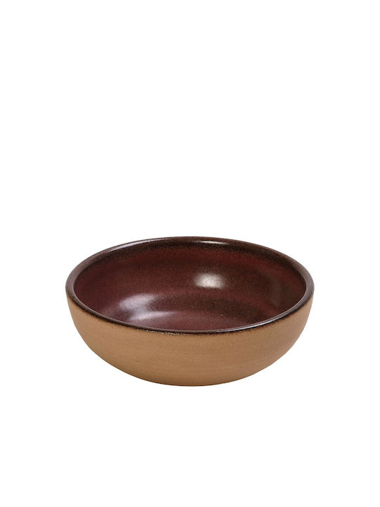 Espiel Calabria Servierschüssel Rund Keramik Rosa mit Durchmesser 12.5cm