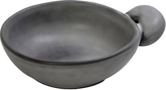 Espiel Canyon Serving Bowl Round Ceramic Gray with Diameter 17.5cm