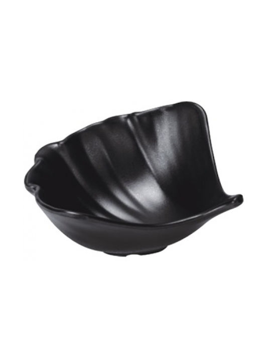 Ready Serving Bowl Round made of Melamine Black with Diameter 14cm 6pcs