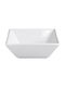 GTSA Serving Bowl Square made of Porcelain White 13x13cm