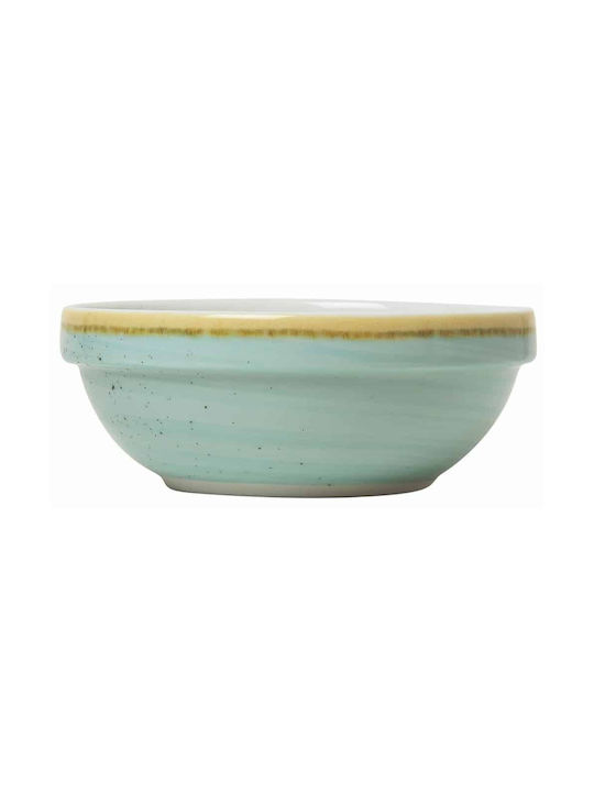 GTSA Ciel Cereal Serving Bowl Round made of Porcelain Green with Diameter 14cm