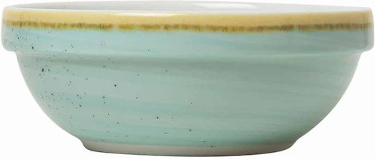 GTSA Ciel Cereal Serving Bowl Round made of Porcelain Green with Diameter 14cm
