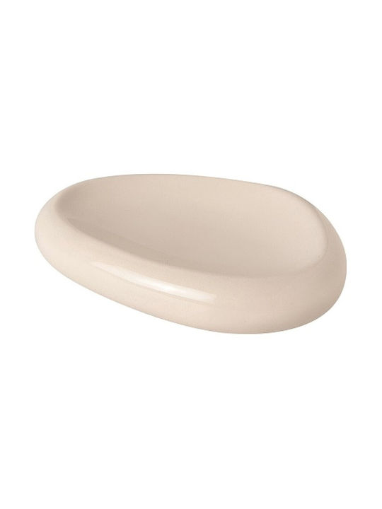 GTSA Dip Serving Bowl Round made of Porcelain Beige with Diameter 14cm