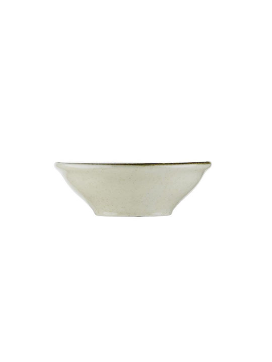 Kutahya Porselen Mood ColorX Serving Bowl Round made of Porcelain Beige with Diameter 16cm