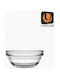 Uniglass Dip-Schüssel Rund Glas Transparent mit Durchmesser 9cm