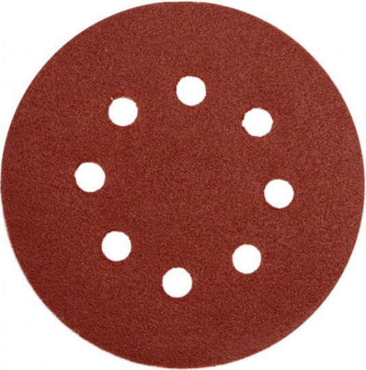Total Orbital Sander Sanding Sheet K80 with Holes 125x125mm Set 3pcs