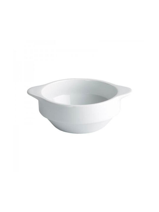 Soler Hispania Bol de Servire Rotund din Porțelan Alb cu Diametru 12buc