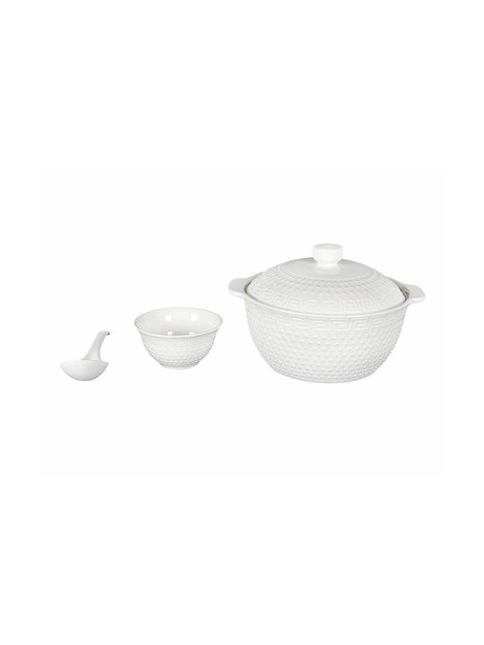 Serving Bowl Round made of Porcelain with Diameter 42cm 15pcs
