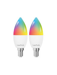 Laxihub Smart LED 4.5W for Socket E14 RGBW 2pcs Laxihub Smart LED 4.5W for Socket E14 RGBW 2pcs