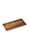 Espiel Wooden Rectangular Serving Tray in Brown Color 12.5x21x2cm BAG106 1pcs
