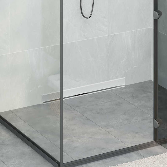 vidaXL Oțel inoxidabil Sifon cu Dimensiune 70x10cm Argintiu