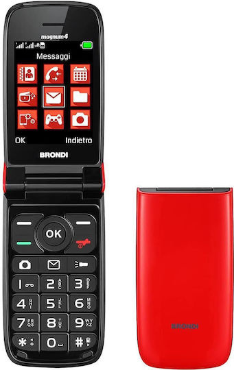 Brondi Magnum 4 Dual SIM Mobile with Buttons Red