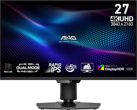 MSI MAG 274UPDF E16M IPS HDR Gaming Monitor 27" 4K 3840x2160 160Hz with Response Time 0.5ms GTG