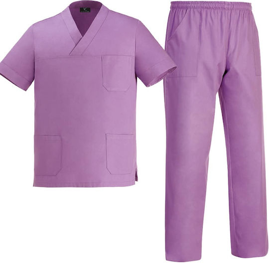 Victory Clothing Tr26 Unisex Lilac Pants & Blouse Set