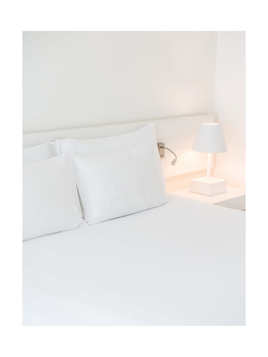 Madi Μαξιλαροθήκη Oxford Λευκή 52x72εκ.