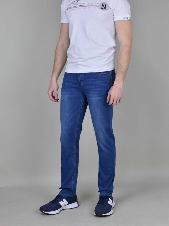 Leggendario Ανδρικό Παντελόνι Τζιν Slim Fit Μπλε