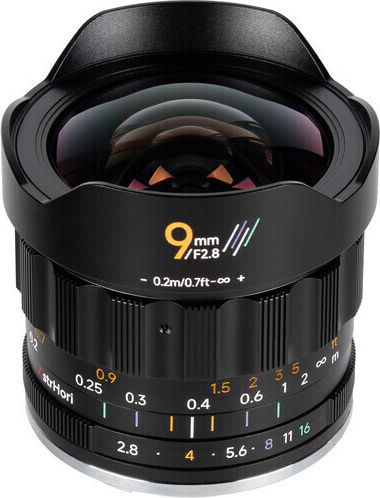 AstrHori Voller Rahmen Kameraobjektiv MF 9mm f2.8 Festbrennweite für Canon RF Mount Black
