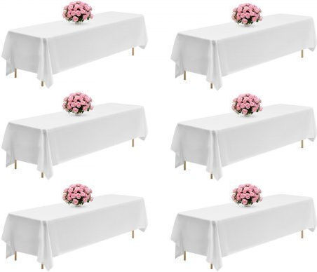 Vevor Τραπεζομάντηλο Λευκό 90x132cm 6τμχ