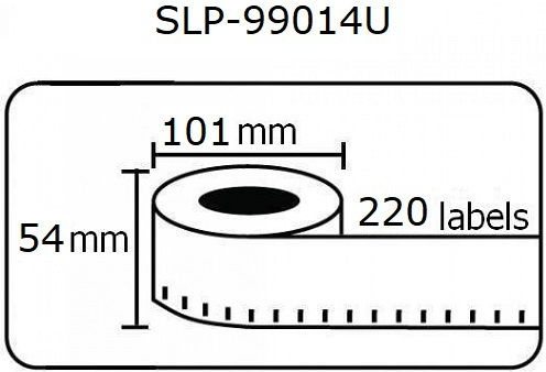 ABC Pak 220 Autocolante Autoadezive pe Rolă 54x101mm 1buc