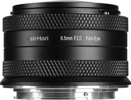 AstrHori Voller Rahmen Kameraobjektiv 6.5mm f/2 Fisheye für Fujifilm X Mount Black