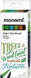 Monami Designing Markers Forest Set 6 Colours Monami Designing Markers Forest Set 6 Colours