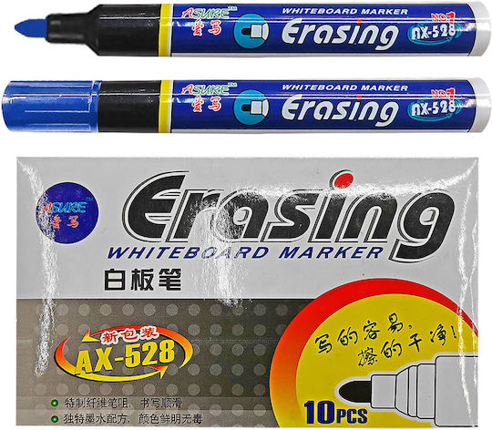 Justnote Whiteboard Markers 2.8mm Blue 10pcs