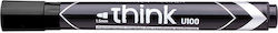 Deli Think Markere Permanente 1.5mm Negru 12buc