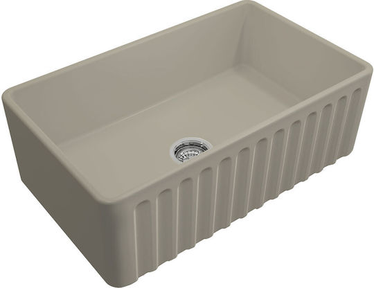 Bocchi 1602-520 Unterbau Porzellan Küchenspüle M76xB46cm Beige Bocchi 1602-520 Unterbau Porzellan Küchenspüle M76xB46cm Beige
