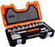 Bahco S240AF Ratschen- & Steckschlüssel-Sets 1\2" 24Stück