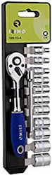 Irimo 534114 Ratchet and Socket Set 13 Pieces