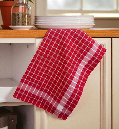 Linea Home Хавлиени кърпи от 100% Памук в Червен Цвят 50x70см