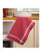 Linea Home Towel from 100% Cotton in Red Color 50x70cm
