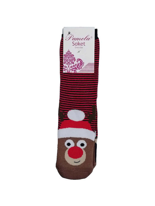 Pamela Women's Christmas Socks Bordeaux 2Pack