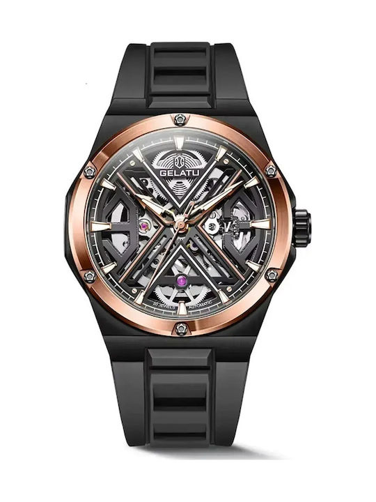 Gelatu Uhr Automatik mit Metallarmband