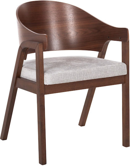 Rubberwood Председки Трапезария Walnut-grey 2бр 56x56x78бр