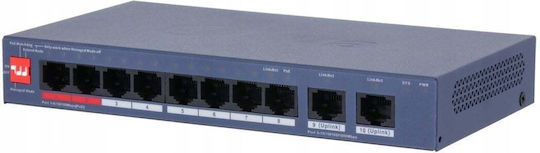 Dahua CS4010-8ET2GT-110 Gestionat L2 PoE Switch cu 10 Porturi Gigabit (1Gbps) Ethernet
